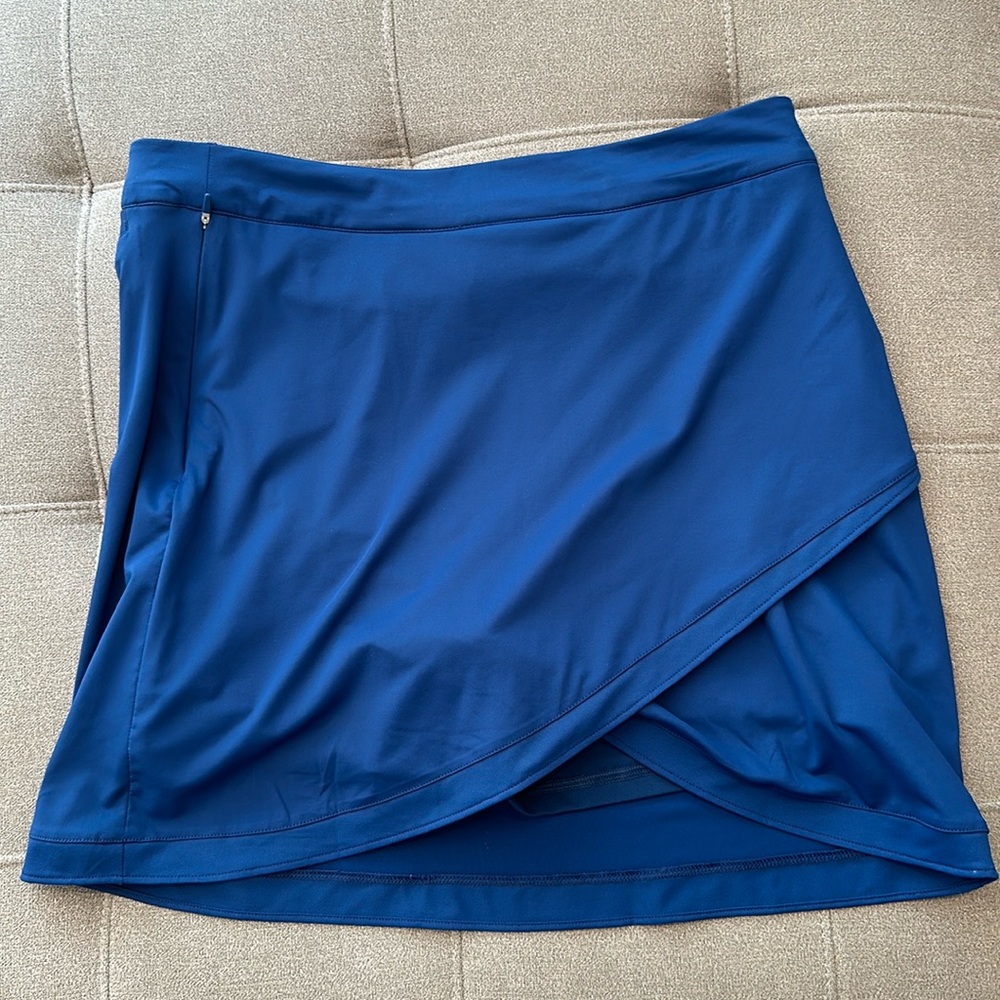 NWT PETER MILLAR golf skirt royal blue size L